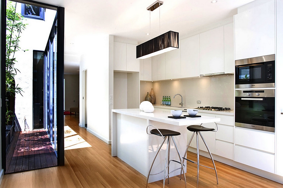 Modern kitchens for small spaces ... contemporary kitchen makes most of the small space [design: orbis  design] XWGBAFR